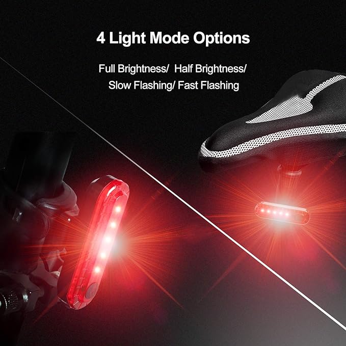 2400 LUMEN FRONT & REAR LIGHT SET/USB POWERBANK