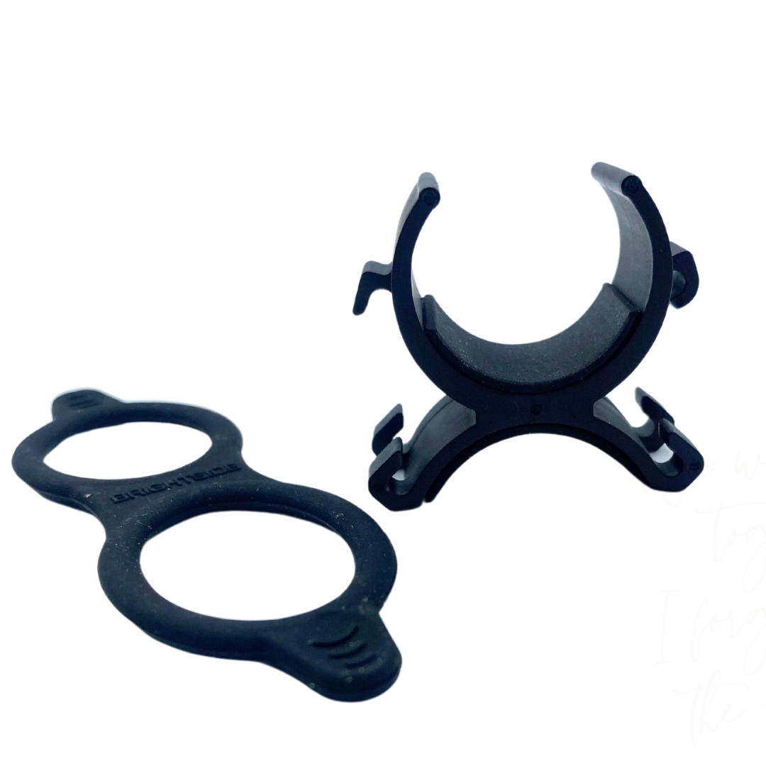 Bike helmet light mount