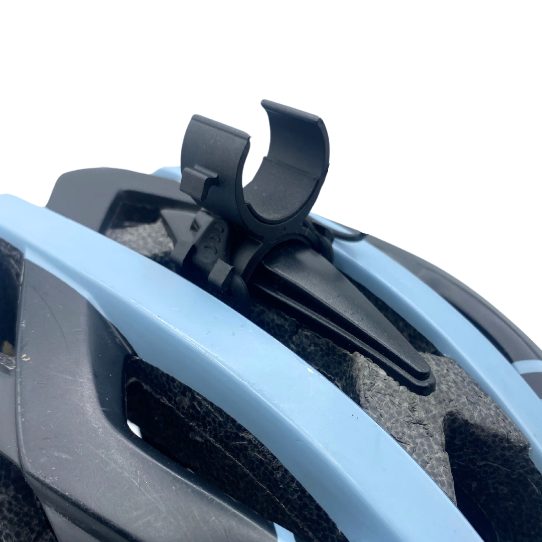 Bike helmet light mount